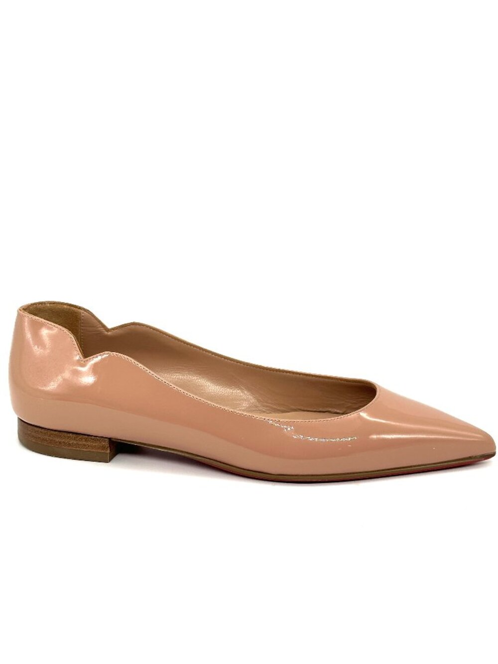 Christian Louboutin HOT CHICKITA Scallop Patent Ballerina Flat Shoes - Picture 9 of 16